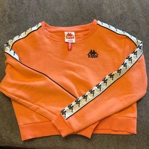 Kappa Women’s Medium Cropped Orange Sweatshirt